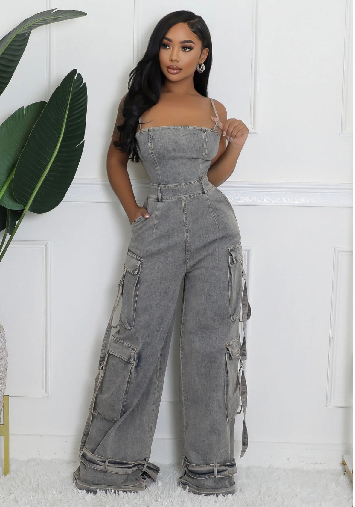Own It Denim Jumpsuit