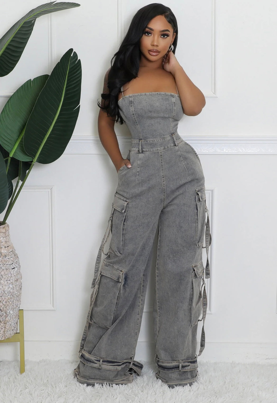 Own It Denim Jumpsuit